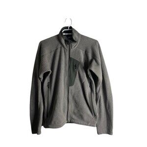 MEC Men's Gray Casual Performance Wear Fleece Hiking Jacket